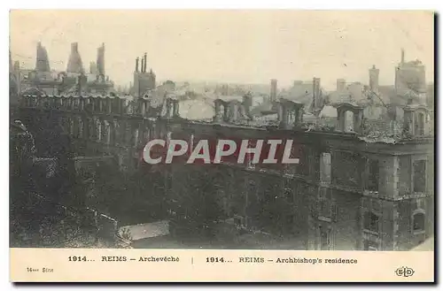 Cartes postales Reims Archeveche