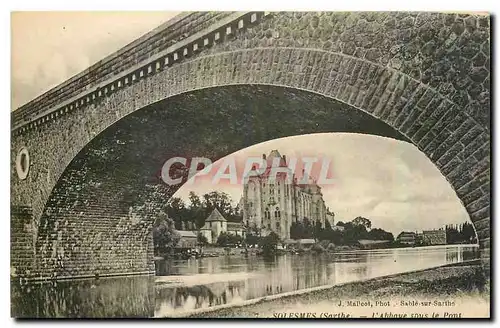 Ansichtskarte AK Solesmes Sarche l'Abbaye sous le Pont