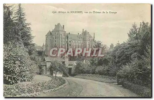 Cartes postales Abbaye de Solesmes vue du Chateau de la Grange
