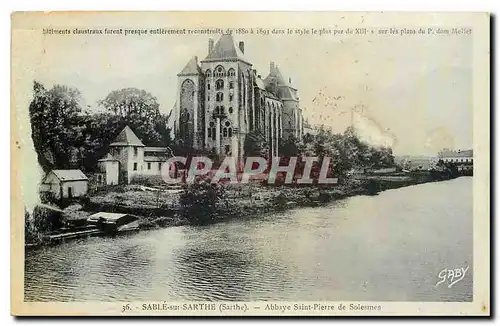 Cartes postales Sable sur sarthe Sarthe Abbaye Saint Pierre de Solesmes