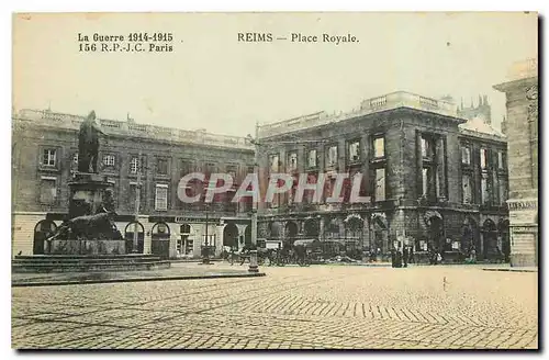 Ansichtskarte AK La Guerre 1914 1918 Reims Place Royale