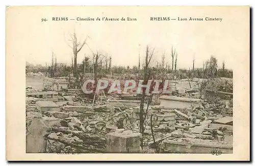 Cartes postales Reims Cimetiere de l'Avenue de Laon