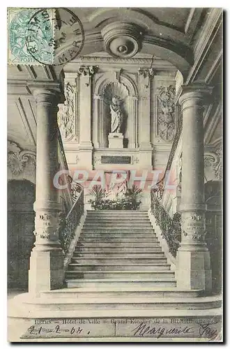 Cartes postales Reims Hotel de Ville Grand Escalier de la Bibliotheque