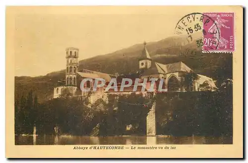 Ansichtskarte AK Abbaye d'Hautecombe Le monastere vu du Lac