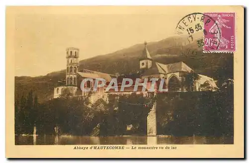 Cartes postales Abbaye d'Hautecombe Le monastere vu du Lac