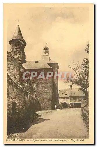 Cartes postales Collonges l'Eglise monument historique Facade Est