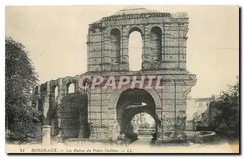 Cartes postales Bordeaux Les Ruines du Palais Gallien