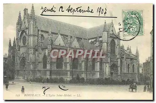 Cartes postales Bordeaux l'Eglise Saint Michel