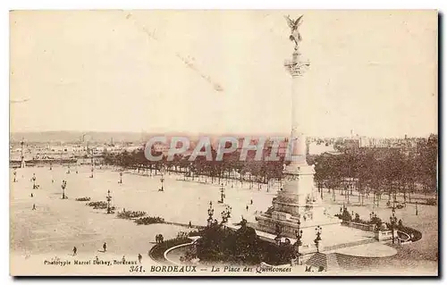 Cartes postales Bordeaux La Place des Quinconces