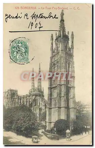 Cartes postales Bordeaux La Tour Pey Berland