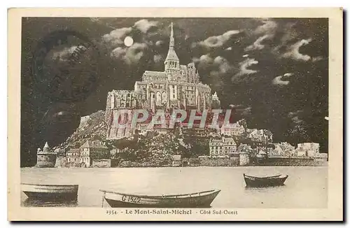 Cartes postales Le Mont Saint Michel Cote Sud Ouest