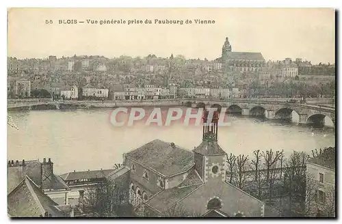 Cartes postales Blois Vue generale prise du Fauborg de Vienne