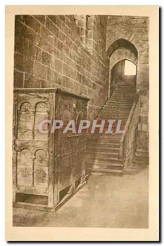 Cartes postales Obazine Correze Abbaye Cistercienne Armoire Escalier relant l'eglise