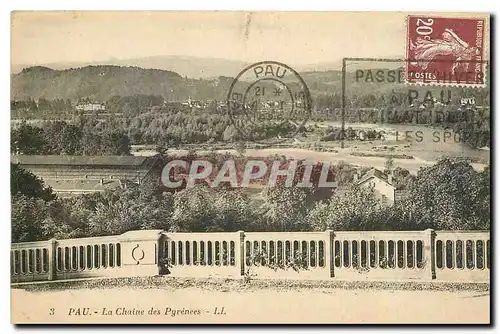 Cartes postales Pau La Chaine des Pyrenees