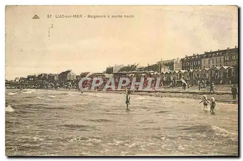 Cartes postales Luc sur Mer Baigneurs a maree haute