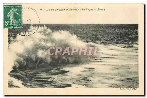 Cartes postales Luc sur Mer Calvados La Vague Etude