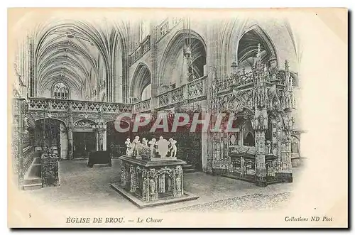 Cartes postales Eglise de Brou Le Choeur