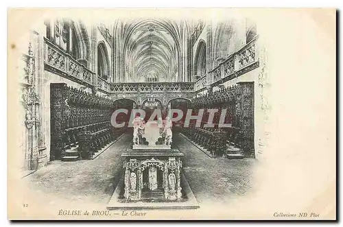 Cartes postales Eglise de Brou Le Choeur