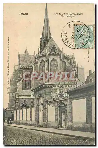 Cartes postales Dijon Abside de la Cathedrale Ste Benigne