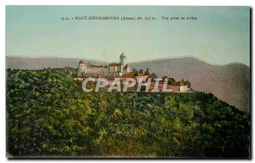 Cartes postales Haut Koenigsbourg Alsace Vue prise en Avion