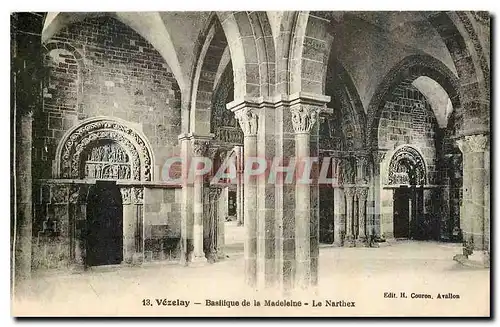 Ansichtskarte AK Vezelay Basilique de la Madeleine Le Narthex