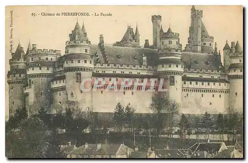 Cartes postales Chateau de Pierrefonds La facade