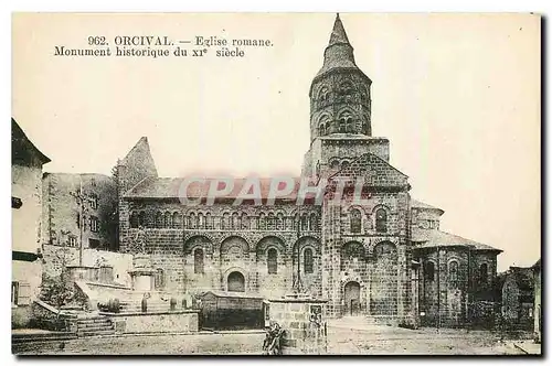 Cartes postales Orcival Eglise romane Monument historique