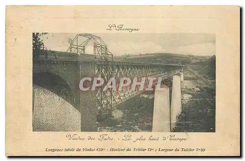 Cartes postales l'Auvergne Viaduc des Fades