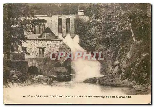 Ansichtskarte AK La Bourboule Cascade du Barrage sur la Dordogne