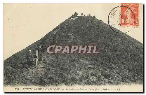 Cartes postales Environs du Mont Dore Ascension du Puy de Sancy