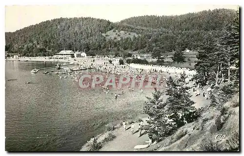 Cartes postales l'Auvergne Lac Chambon Vue generale de la Plage