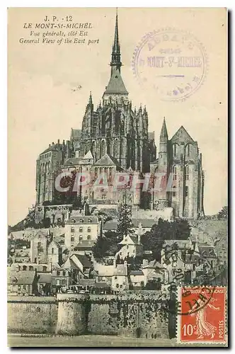 Ansichtskarte AK le Mont St Michel Vue generale cote Est