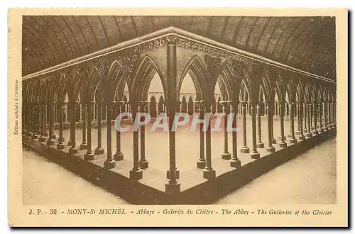 Ansichtskarte AK Mont St Michel Abbaye Galeries du Cloitre