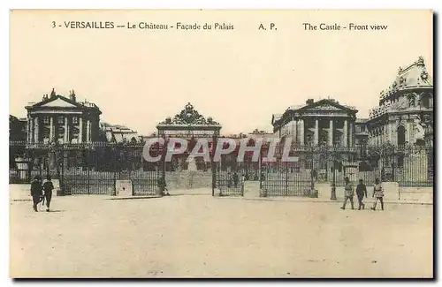 Ansichtskarte AK Versailles Le Chateau Facade du Palais