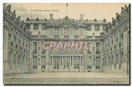 Cartes postales Versailles Le Chateau partie centrale