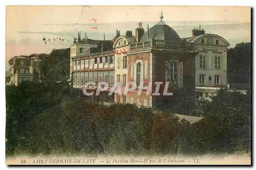 Cartes postales Saint Germain en Laye Le Pavillon Henri IV pris de l'ascenseur