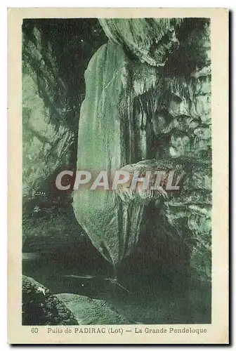 Cartes postales Puits de Padirac Lot La Grande Pendeloque