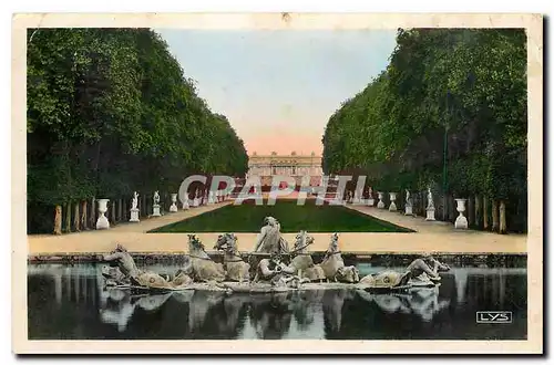 Cartes postales Versailles Allee Royale et Bassin d'Apollon