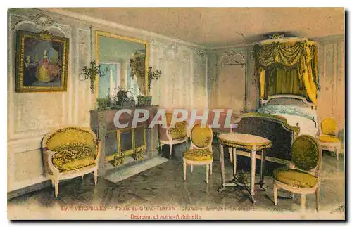 Cartes postales Versailles Palais du Grand Trianon Chambre de Marie Antoinette