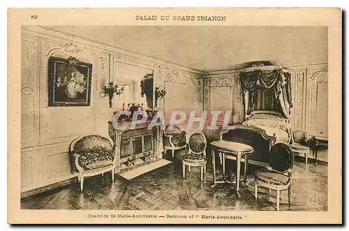 Cartes postales Palais du Grand Trianon Chambre de Marie Antoinette