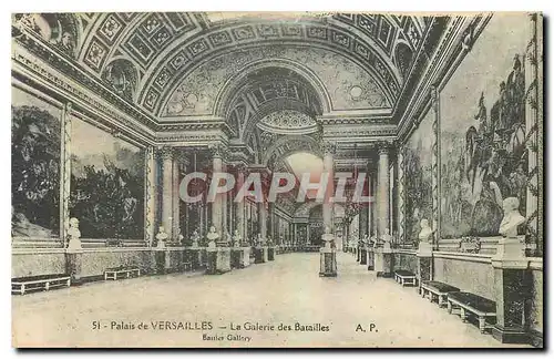 Cartes postales Palais de Versailles La Galerie des Batailles