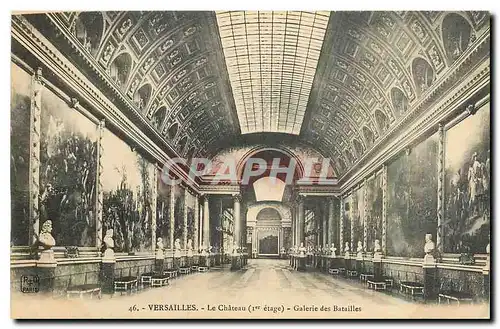 Cartes postales Versailles Le Chateau Galerie des Batailles