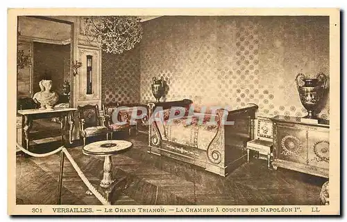 Cartes postales Versailles Le Grand Trianon La Cahmbre a coucher de Napoleon I