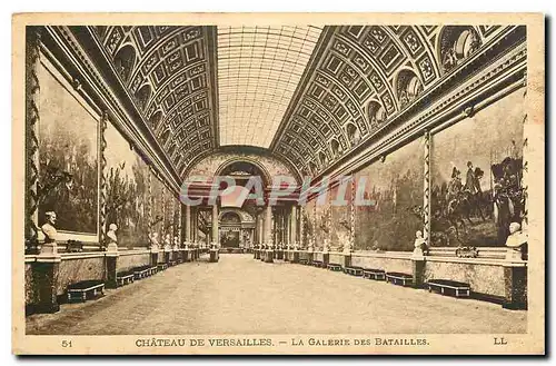 Cartes postales Chateau de Versailles La Galerie des Batailles