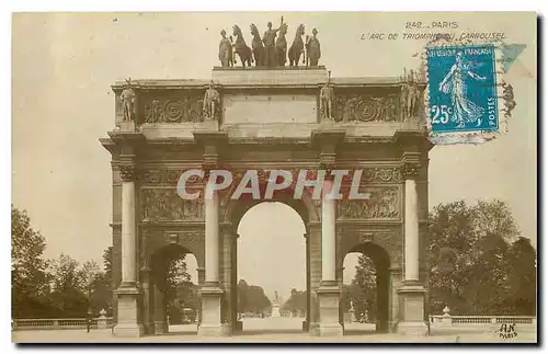 Cartes postales Paris l'Arc de triomphe du Carrousel