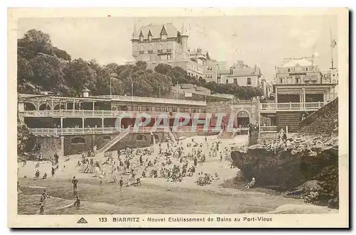 Cartes postales Biarritz Nouvel Etablissement de Bains au Port Vieux