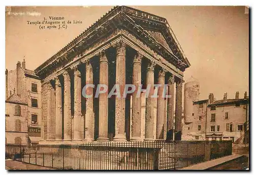 Cartes postales Vienne Temple d'Auguste et de Livie