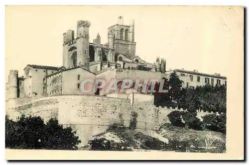 Cartes postales Beziers St Nazaire vu des Remparts