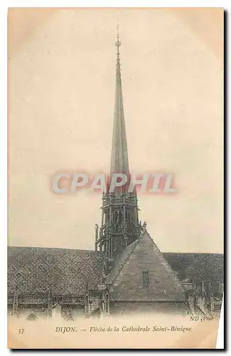 Ansichtskarte AK Dijon Fleche de la Cathedrale Saint Benigne