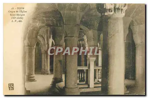 Cartes postales Dijon Crypte de l'Eglise Saint Benigne